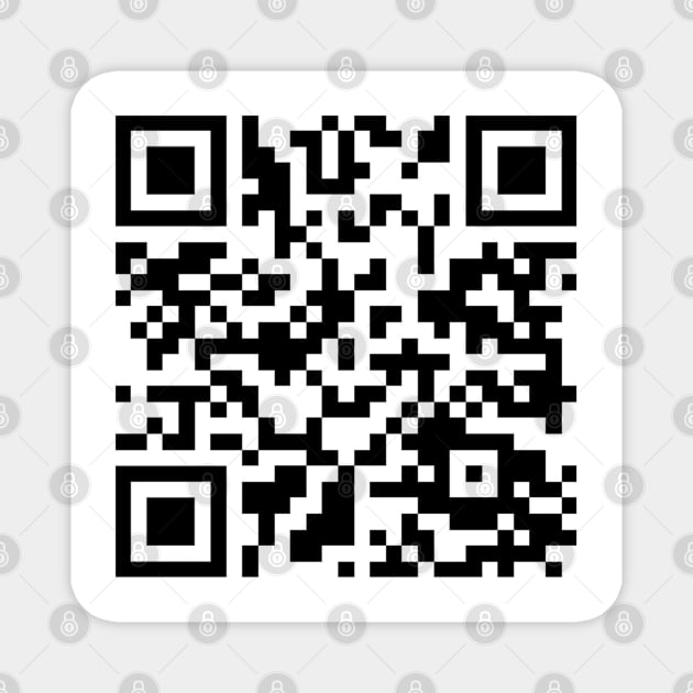 Rick Roll QR code Magnet by DuckieN