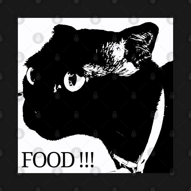 Black Cat Need Food Collection by SnowPixelArtStore