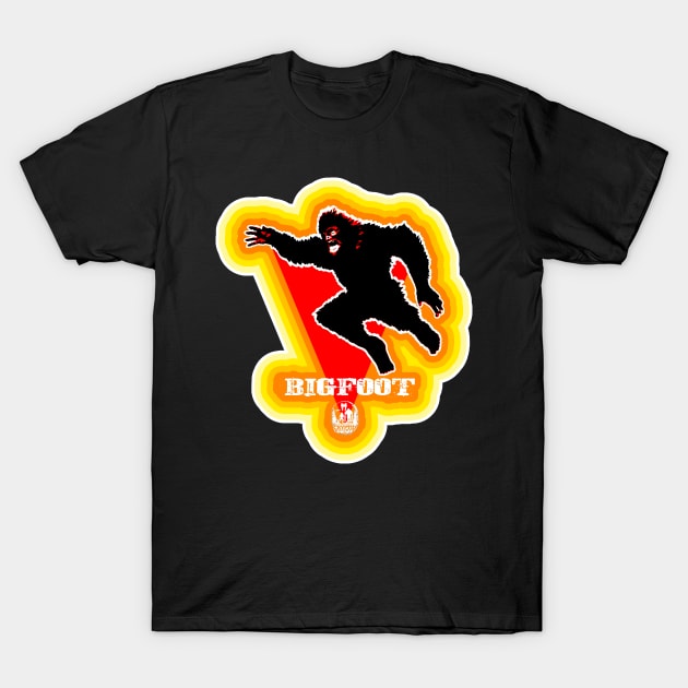 Bigfoot Hunter Bigfoot Sasquatch Retro T-Shirt Bigfoot Hunter Bigfoot Sasquatch Retro T-Shirt