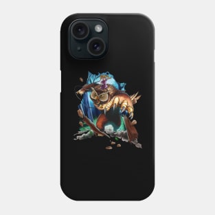 Enchanting Encounter: The Owl Bear and the Little Girl Phone Case