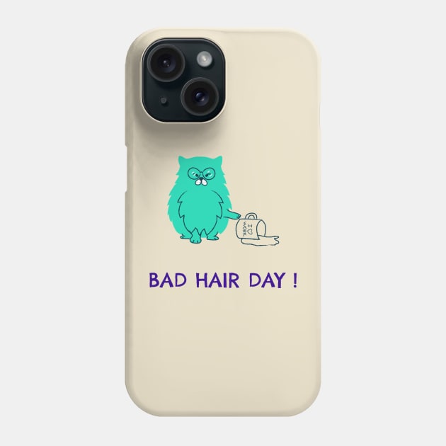 Bad hair day! Phone Case by Rc tees