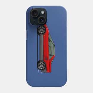 Autozam AZ-1 side profile drawing Phone Case