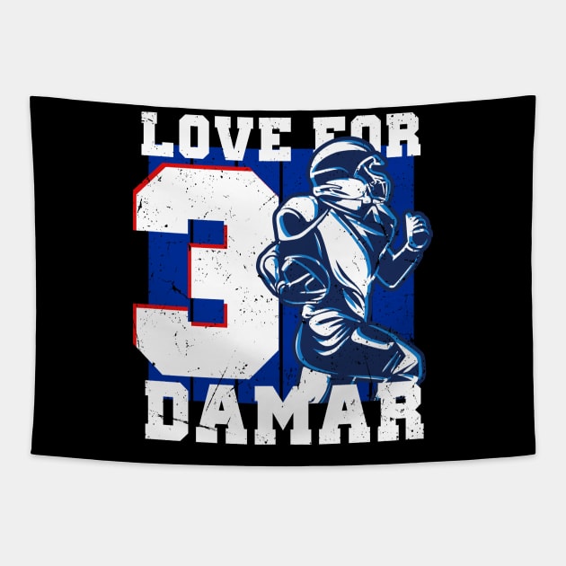 love for 3 damar Tapestry by PRESENTA