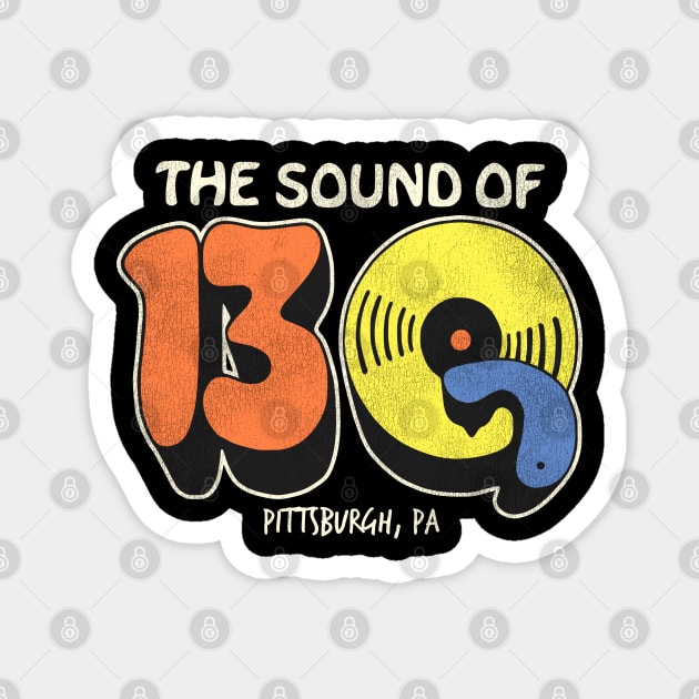 13Q Pittsburgh Retro Defunct Radio Station Magnet by darklordpug