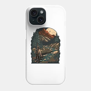 Hiking Cartoon Design - Buy and Plant a Tree Phone Case