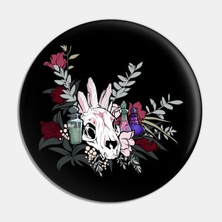 Floral Skull Pin