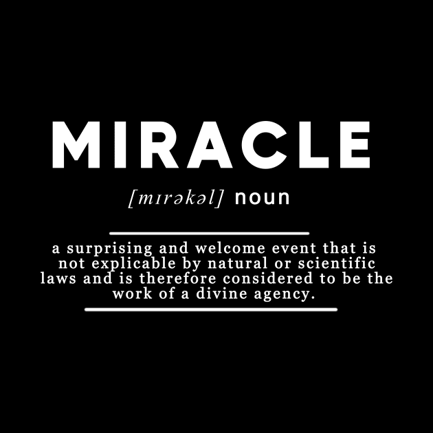 Miracle Definition Meaning Black Edition by Clots