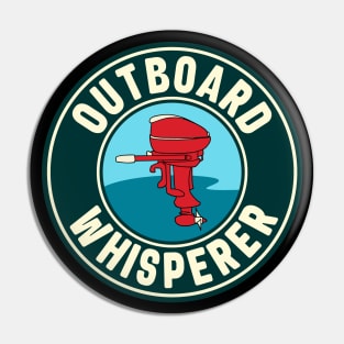 Vintage Outboard Boat Motor Whisperer Pin