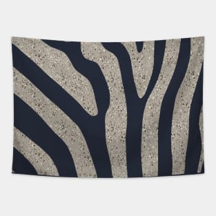 Textured Small Terrazzo Zebra Stripes Pattern Tapestry