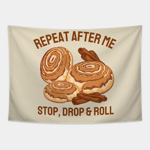 Cinnamon Roll Bun Baking Tapestry by Andrew Collins