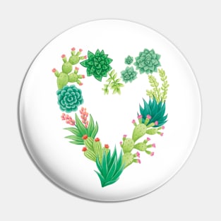 Cactus Heart Pin