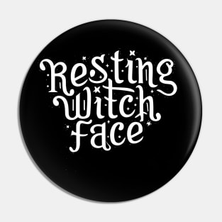 Resting Witch Face Pin