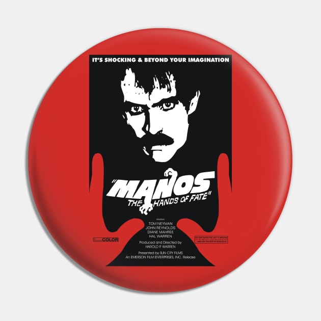 Manos The Hands of Fate Movie Poster Pin by Movie Vigilante