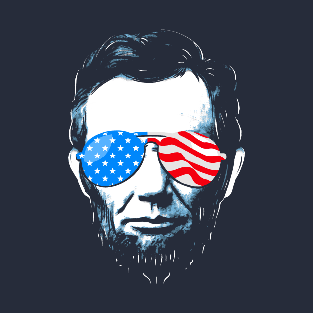 Abe Lincoln in Sunglasses for 4th of July by Boots