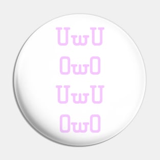 UwU OwO (pink) Pin