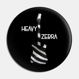 Heavy Zebra Guitar Pin