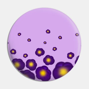 Ombré pansy design purple background Pin