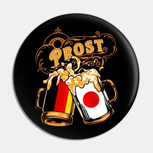 Oktoberfest Wiesn Prost Deutschland - Japan Tshirt Pin