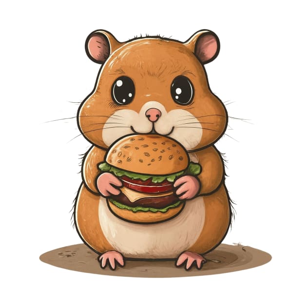 Hamster burger art by CANDD ART