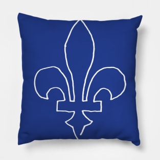 One line Quebec Pillow