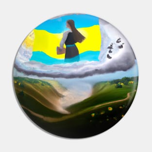 Ukrainian women T-Shirt Pin