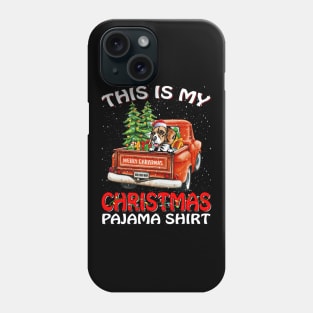 This Is My Christmas Pajama Shirt Beagle Truck Tree Phone Case