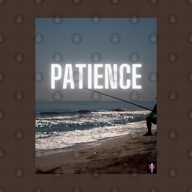 Patience Fishing Motivational Art Design by Modern Designs And Art