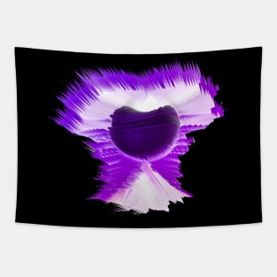 Abstract Purple Eclipse Tapestry