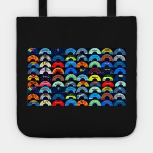 Vintage record labels Tote