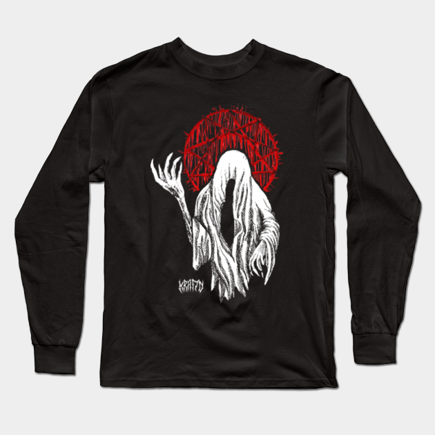 Satanist Darkside Pentagram Dark Horror by KRAFTD - Satanic - Long Sleeve T-Shirt