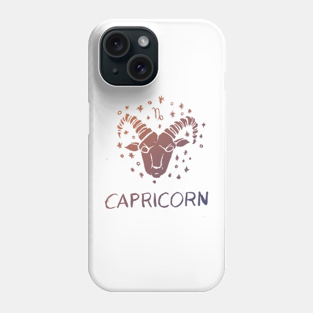 Capricorn 06 Phone Case by Very Simple Graph