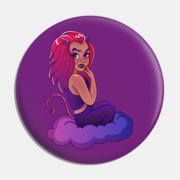 Devil girl Pin by Ksenia Aksenteva