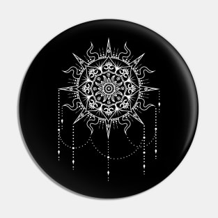 Sun Mandala Shirt Pin