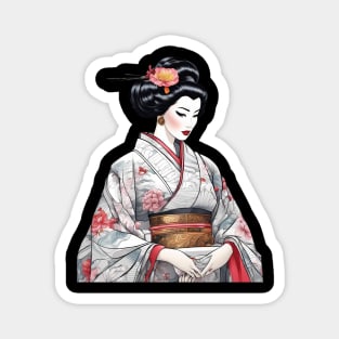 Japanese Geisha Magnet