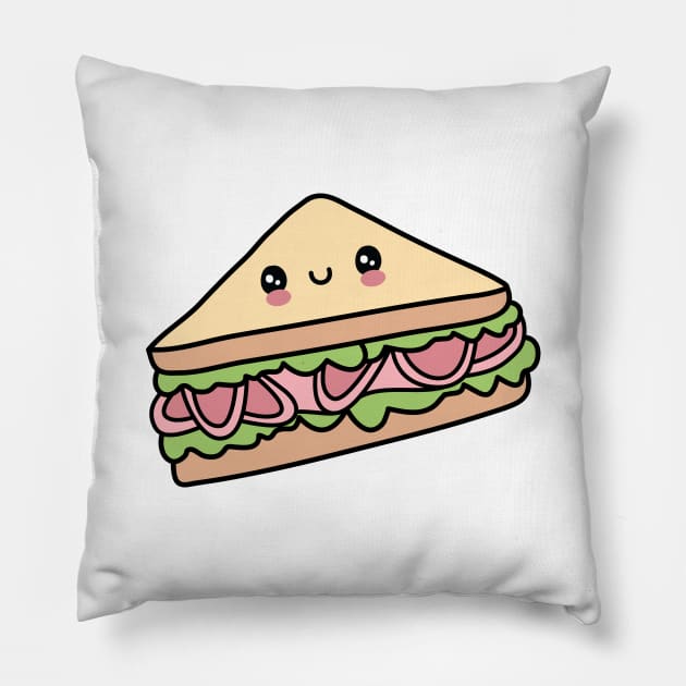 Cute Ham Sandwich Pillow by Spicy Memes