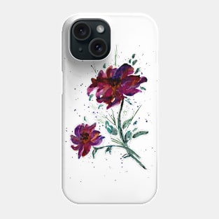 Molten Flowers Watercolor Phone Case