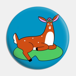 Lilypad Deer Pin