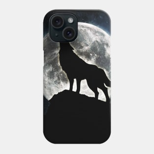 Epic moon wolf Phone Case
