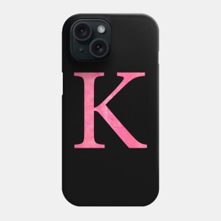 Pink K Phone Case