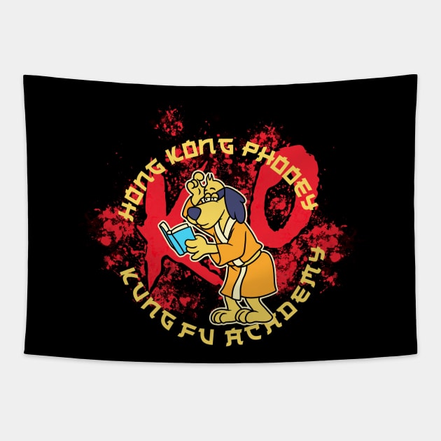 The Book Of Kung Fu Hong Kong Phooey Tapestry by notajellyfan