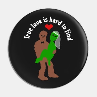 Bigfoot Valentine Pin