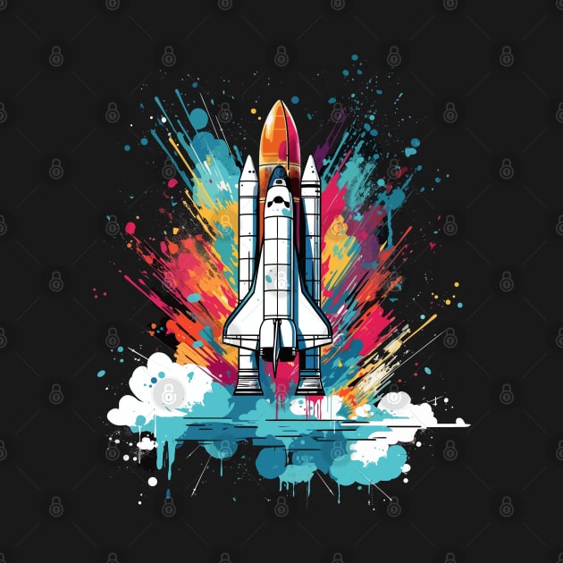 Pop Art Rocket Launch Space Gifts Science Gifts Space by KsuAnn