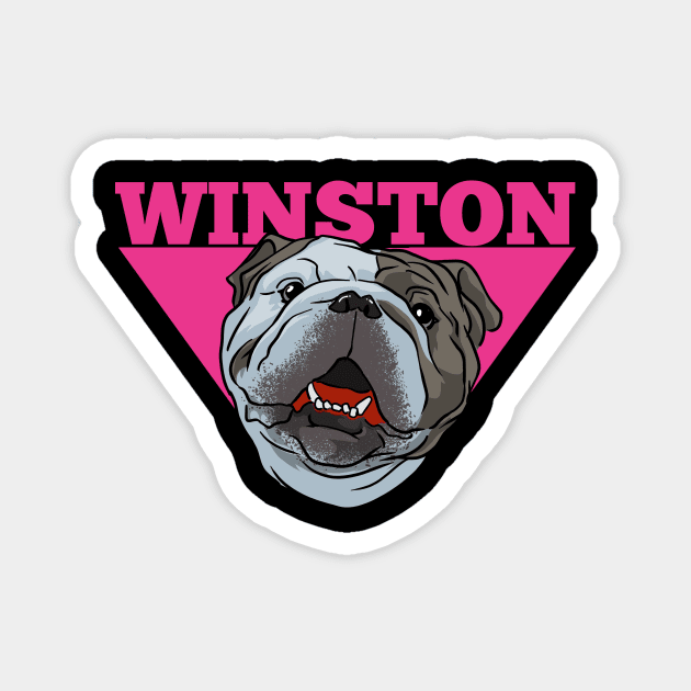 Winston Bulldog Smith Magnet by EvoComicsInc