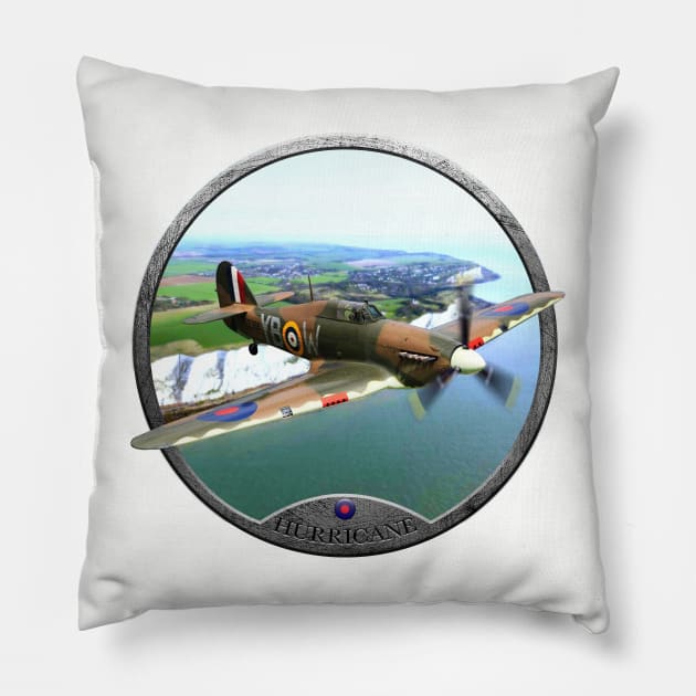 Hurricane Aircraft Pillow by CoolCarVideos