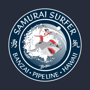 The Samurai Surfer Banzai Pipeline T-Shirt