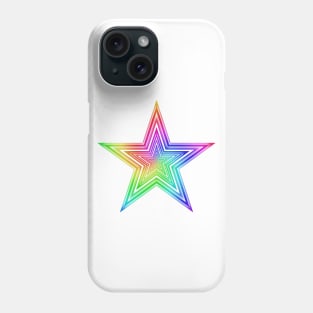 Rainbow Star Illusion Phone Case