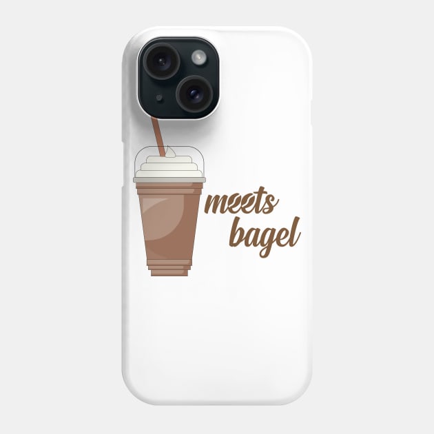 coffee meets bagel Phone Case by IRIS