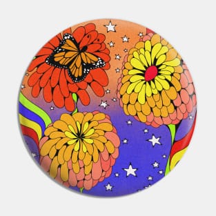 ⭐️ Zany for Queen Lime Orange Blush Zinnias ⭐️ Pin