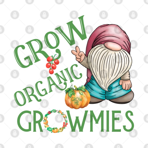 Grow Organic Garden Gnomes Local Farmer by Funny Stuff Club