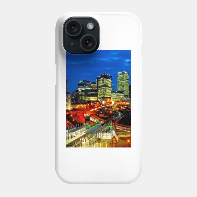 East India Dock Station Canary Wharf London Docklands Phone Case by AndyEvansPhotos